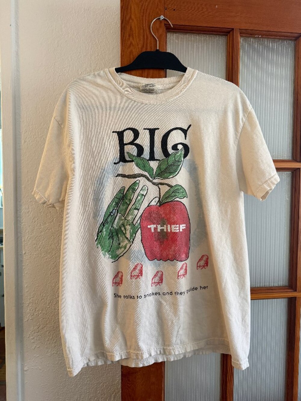 big thief band t-shirt 2021 size large comfort colors